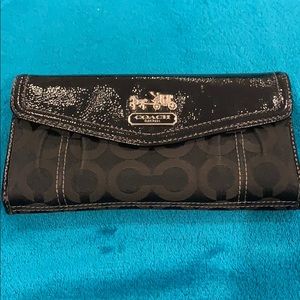 Coach black wallet